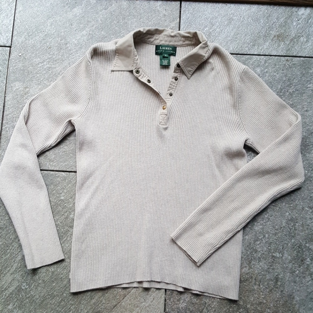 Lauren by Ralph Lauren Tan Sweater